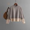 2024 Women's Color Block Knit Sweater – European & American Autumn/Winter Collection
