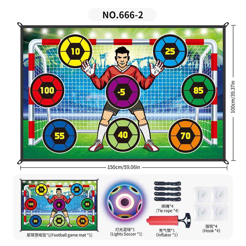 Source Factory Lighting Football Game Pad 1 * 1.5 Meters, Indoor And Outdoor Pasted Ball Scoring Game Sports Toy