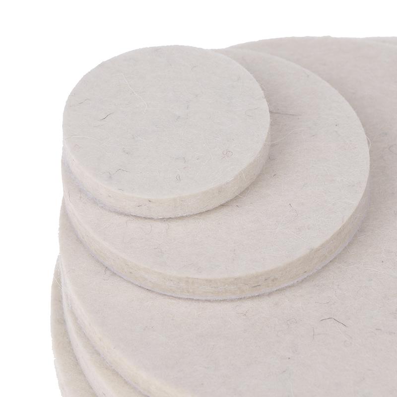 Polishing Pads Wool Felt Abrasive Wheel 50/75/125/ 150/180Mm Soft Felt Discs For Glass Stainless Steel Polish Repair Scratche