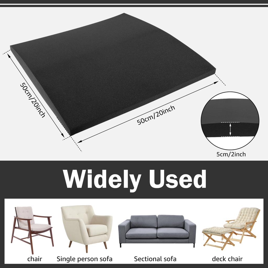 3Pcs Couch Cushion Support High Density Sponge Under Cushion Sag Repair Pad Comfortable Sofa Cushion Support Furniture Accessory