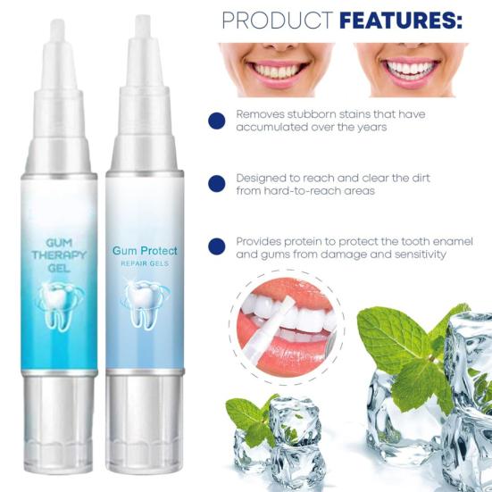 4ML Teeth Cleaning Gel Pen Gum Protection Repair Dental Gel Enamel Safe Teeth Plaque Stain Removal Oral Care Dental Cleaning Gel