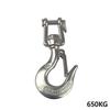 Silver 304 Stainless Steel Lifting Snap Tone Hook American Type Trigger Clevis Swivel-Eye