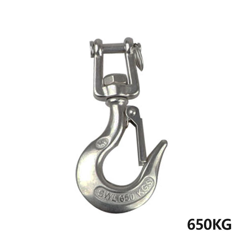 Silver 304 Stainless Steel Lifting Snap Tone Hook American Type Trigger Clevis Swivel-Eye
