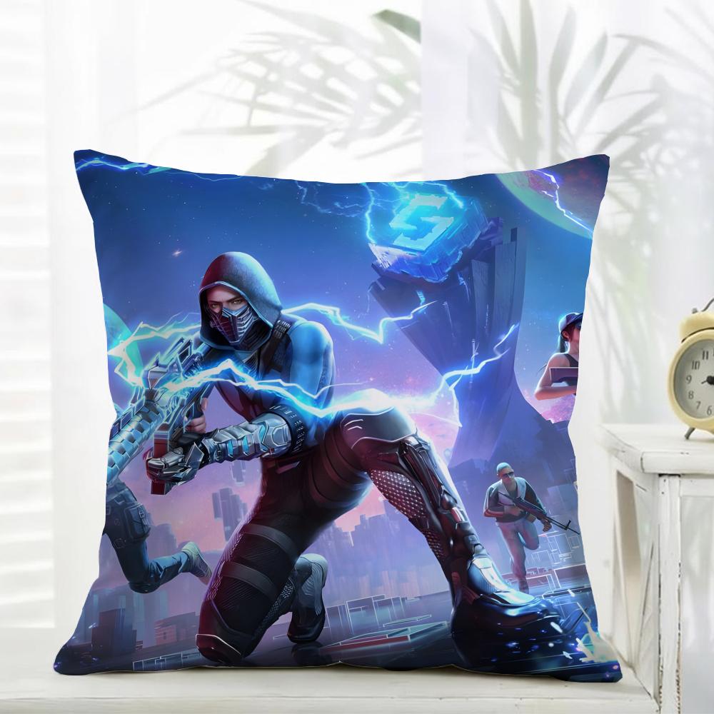 Minimal Casual Daily Game PPUBG Cushion Cover Daily Washable Linen Pillowcase Soft for Sofa Bed Home Room Decor