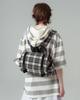 Pahisum Square Check Backpack_Ivory