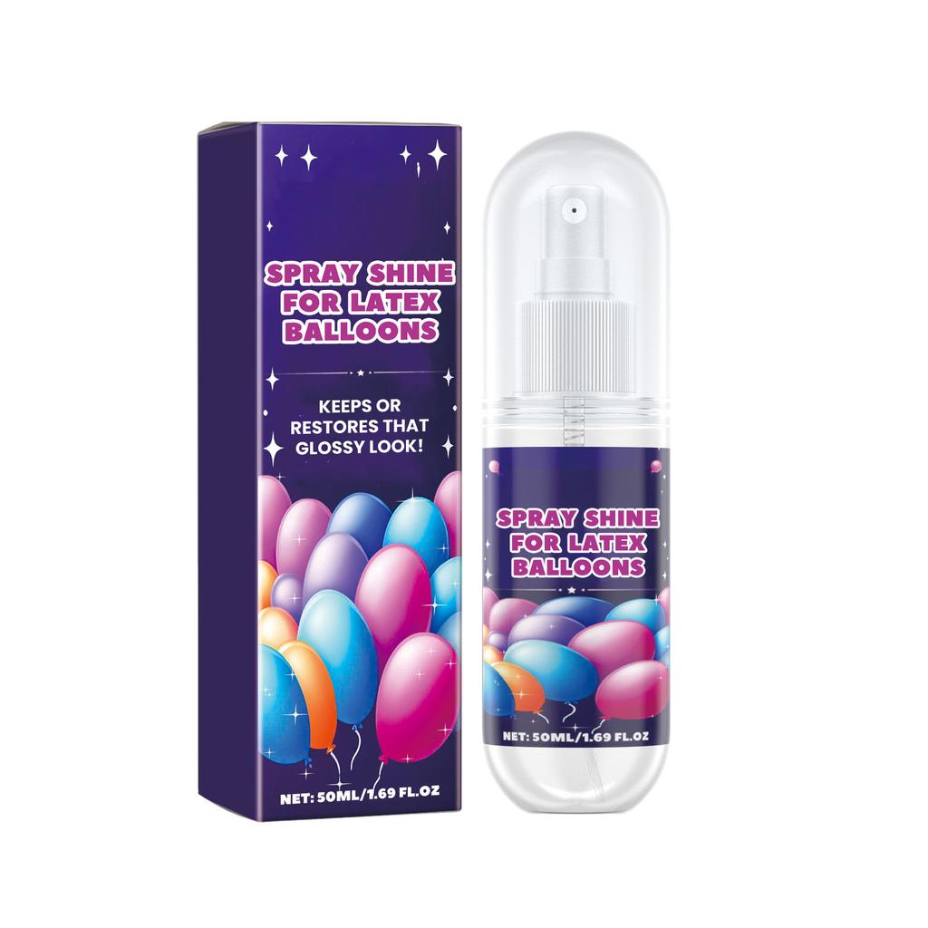 Shiny Glow Balloon Spray Balloon Brightener Fading Resistant Lasting Shine Polish Maintenance Party Enhance Balloon Precise Mist