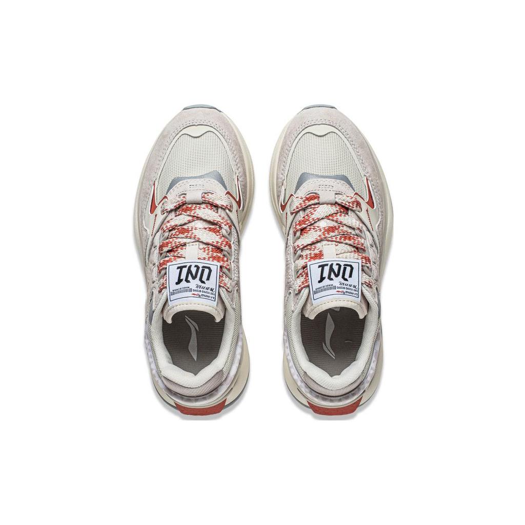 New LiNing 001 Innocence V2 V2 CNY Anti Slip Wear Resistant Casual Shoes Women's Gray AGCU062-1