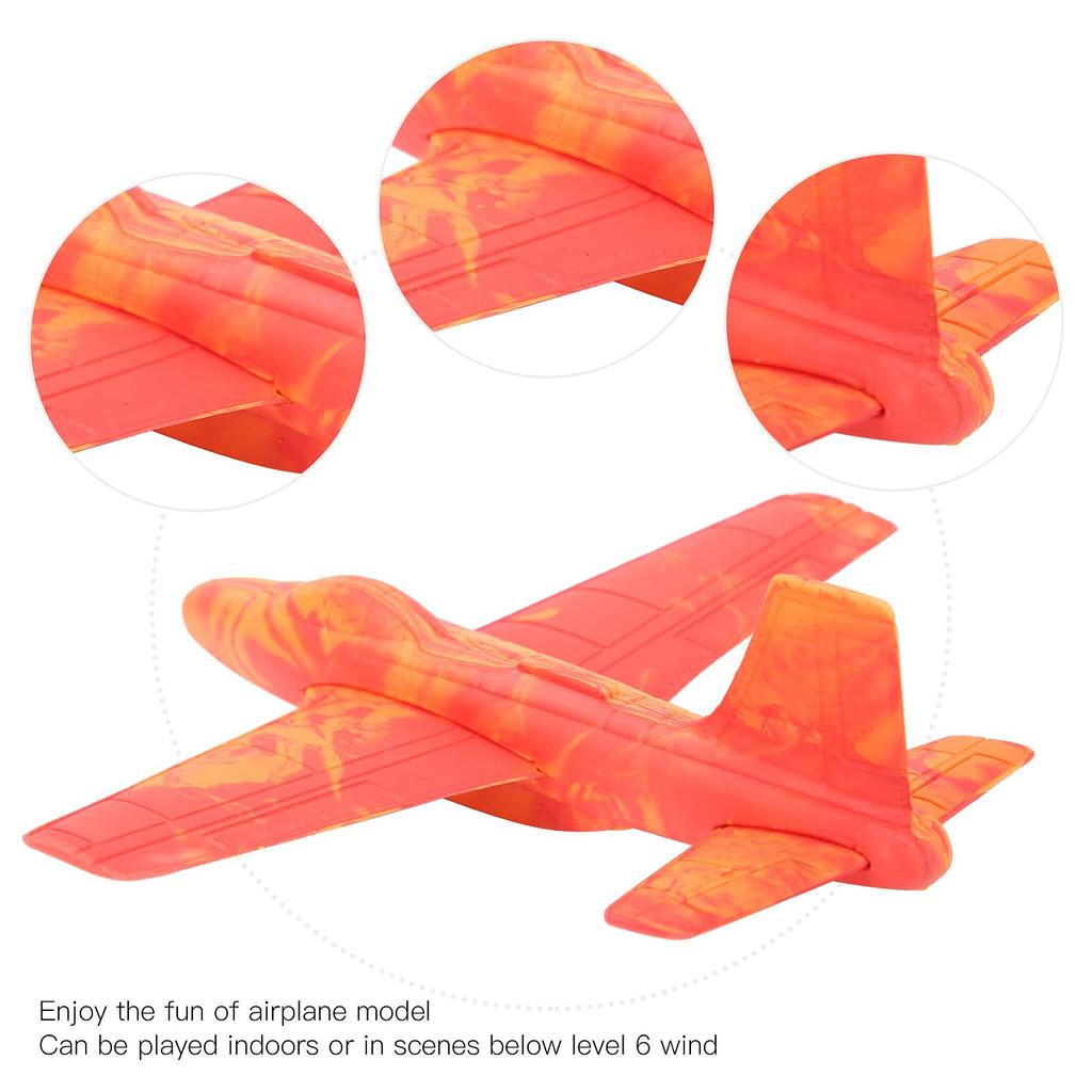 Airplane Glider Outdoor Airplane Foam Airplane Glider Toy for Kids with One Plane Toy, Toy, Airplane, X-Foam (Red)