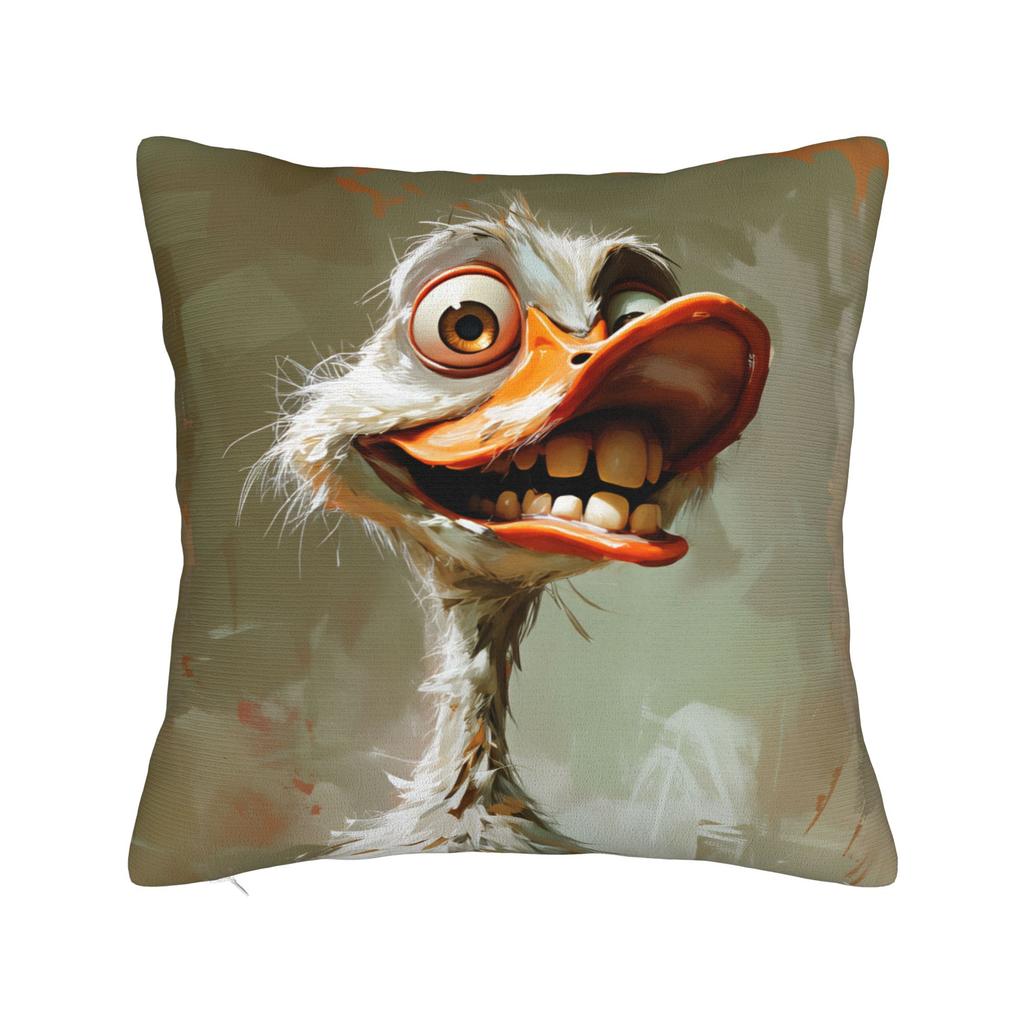 Funny Duck Pillow Case Soft Pillow Cover For Couch Sofa Bedroom Kawaii Pillowcases