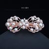 Hair Accessories Rhinestone Bow Hair Clip, Adult Pearl Horizontal Clip, Ponytail Clip, Top Clip, Spring Clip, Small Pearl Hair Clip