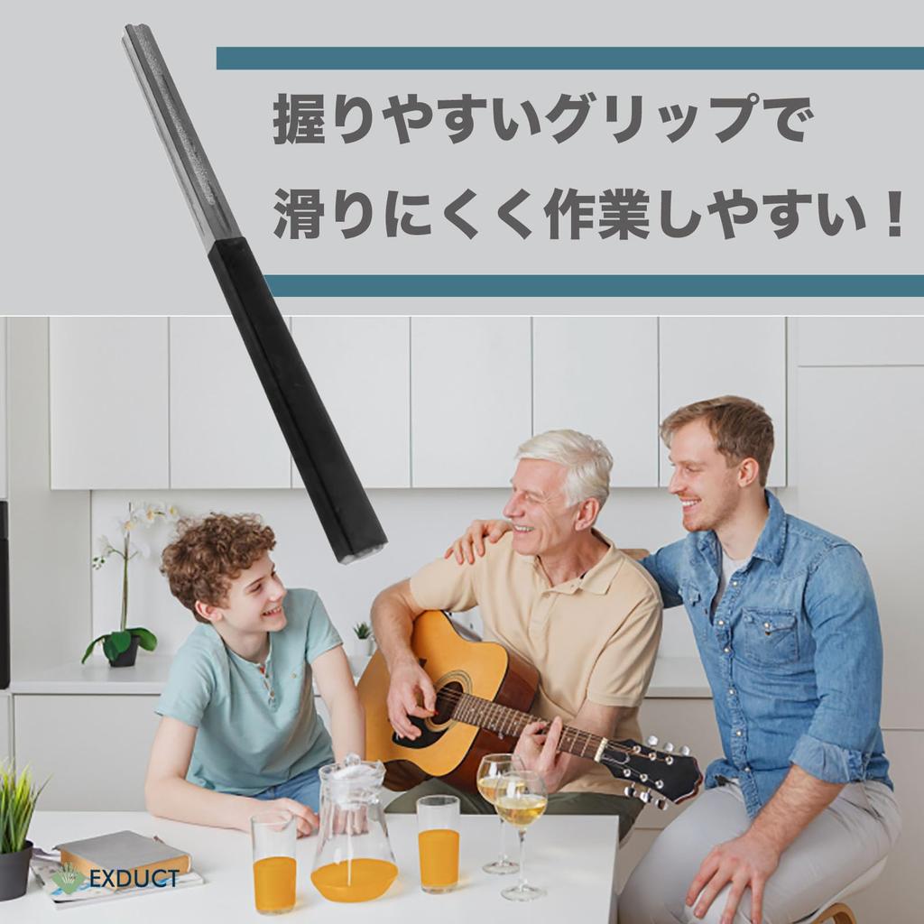 EXDUCT Guitar Fret Metal Fret Fret Bass 3 Sizes Guitar Maintenance File, Polishing, Dressing, File, Polishing, Wrap, Guitar, Fret, (1mm, 2mm, 3mm),