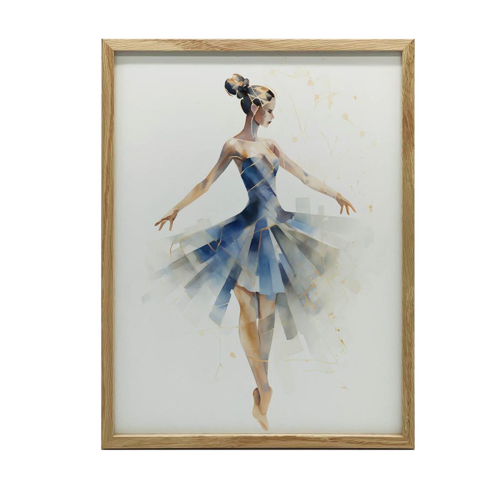 The Elegance of the Ballerina's Dance The Elegance of the Ballerina's Dance, 30X40 Cm, Without Frame, Premium Canvas On Stretcher