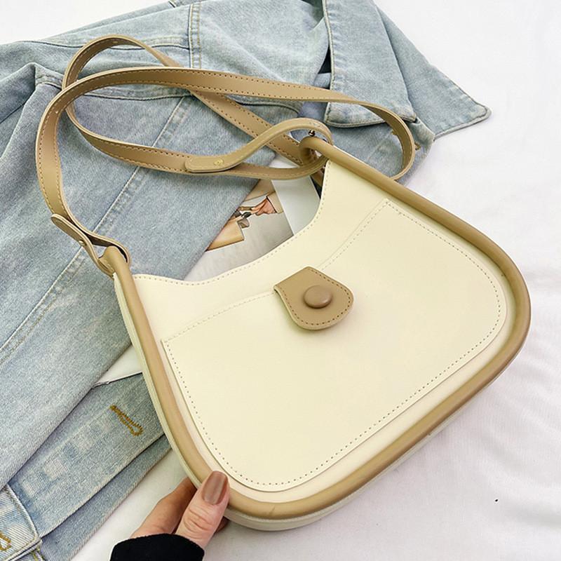 Fashionable Korean Inspired Tote Bag In Black Khaki Brown And Cream For Everyday Use OffWhite