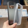 KEYSION Transparente matte Hülle für iPhone 15 Pro Max 15 Ultra 15 Plus Silikon + PC stoßfeste Handyhülle für iPhone 14 Pro Max