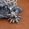 Stainless Steel Wizard 3 Wolf Head Pendant Retro Style Geralt of Rivia Men's Necklace Popular Medieval Witcher Jewelry