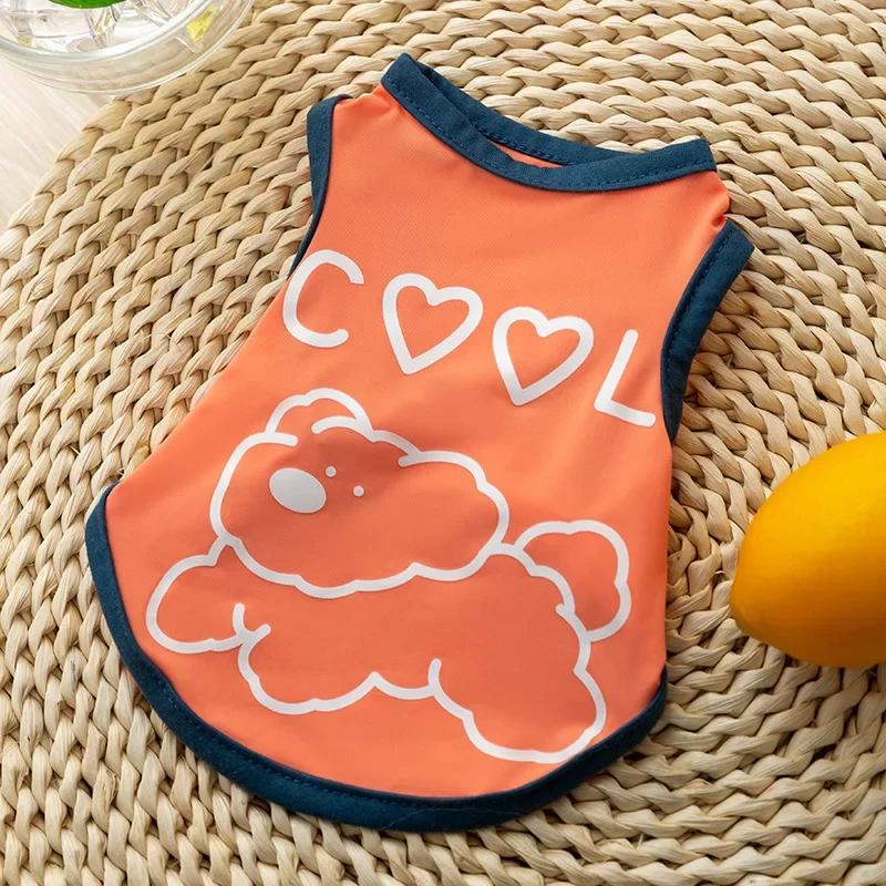 New Dog Summer Cool Clothes Cute Bear Vest Teddy Small Dog Two Feet Cat Pet Clothes Pet Costume
