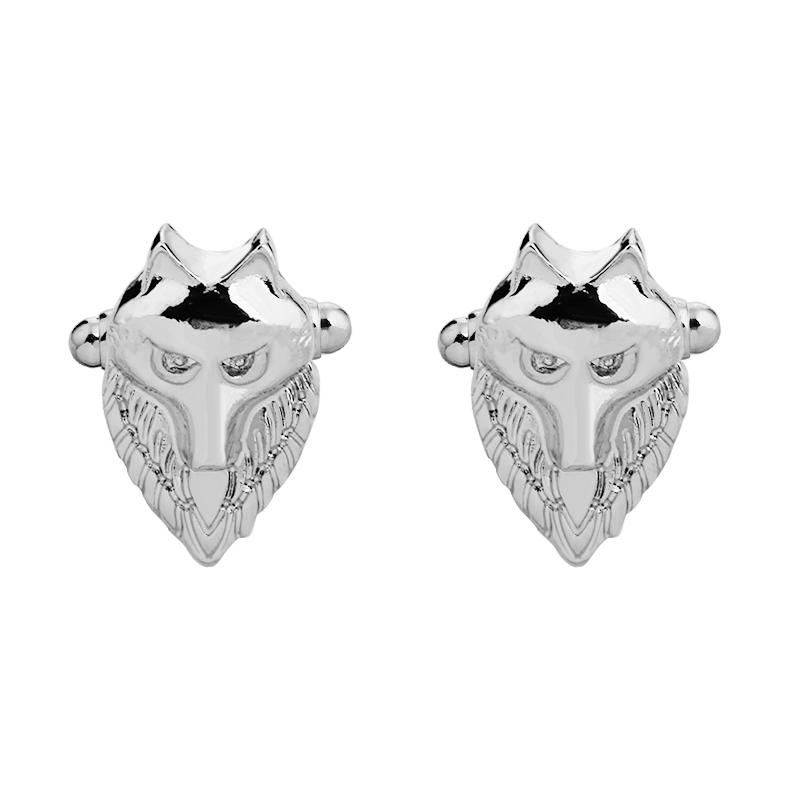 

Funny Hulk Mens Wolf Head Shaped Cufflinks Animal Design Sleeve Button Cheap Items With Free Shipping