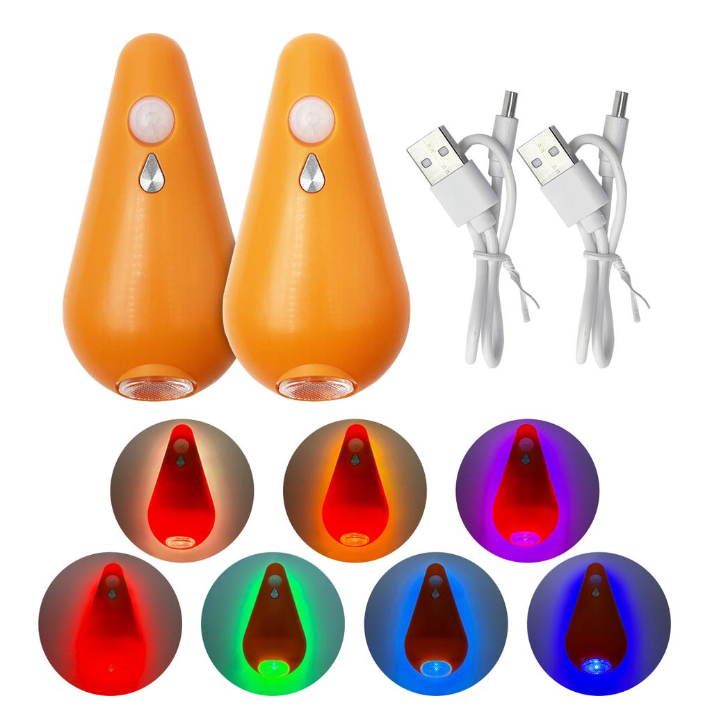 7Color RGB Toilet Night Light Motion Sensor Light Toilet Bowl Light Changing For Bathroom Decoration LED Rechargeable LED Light