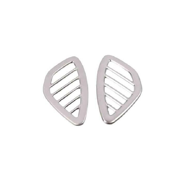 For Chevrolet Cruze 2016-2019 Silver Steel Instrument L&R Air Outlet Vent Trim