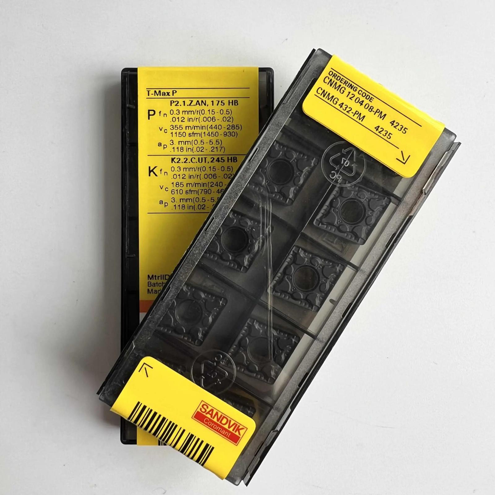 

Original Sandvik / CNMG120408-PM 4235 / CNC lathe carbide blade 10 Pcs