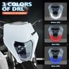 Powerzone For KTM EXC XCW SX MX Motorcycle Dirt Bike Headlights LED Universal Supermoto Enduro Head Light Headlamp