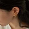 Vintage Gold Color Geometric Twisted Ear Clip Earring For Women Simple Without Piercing Cartilage Ear Cuff Jewelry Gifts