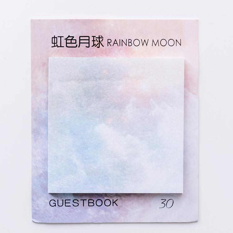 

Square Aesthetic Planet Sticker Notes Tearable and Sticky Oil Paintings Note Pads, Notes and Messages Stickers Sticky Tabs