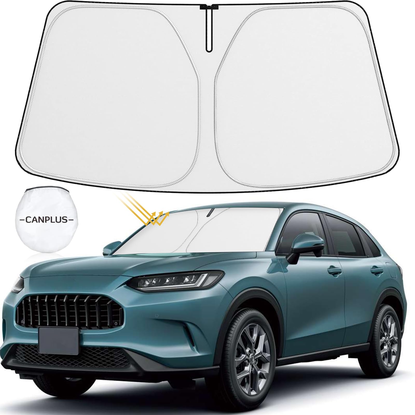 

over 50 Sunshade for the 2023 Honda Car UV sun deterioration heat easy to put on and take foldable storage bag car 2023 new [Vehicle-specific &