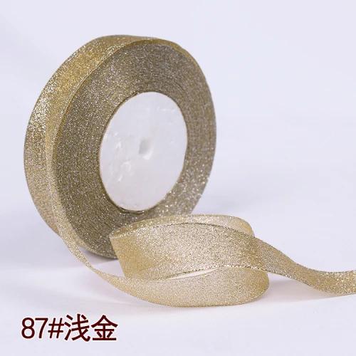 25yards 25MM Glitter Onion Ribbon Chrismas Wedding Decor Cake Candy Box Packaging Gift Wrap Materials Apparel DIY Accessories