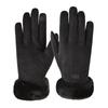 R0067_Black - Women' Gloves with Fur