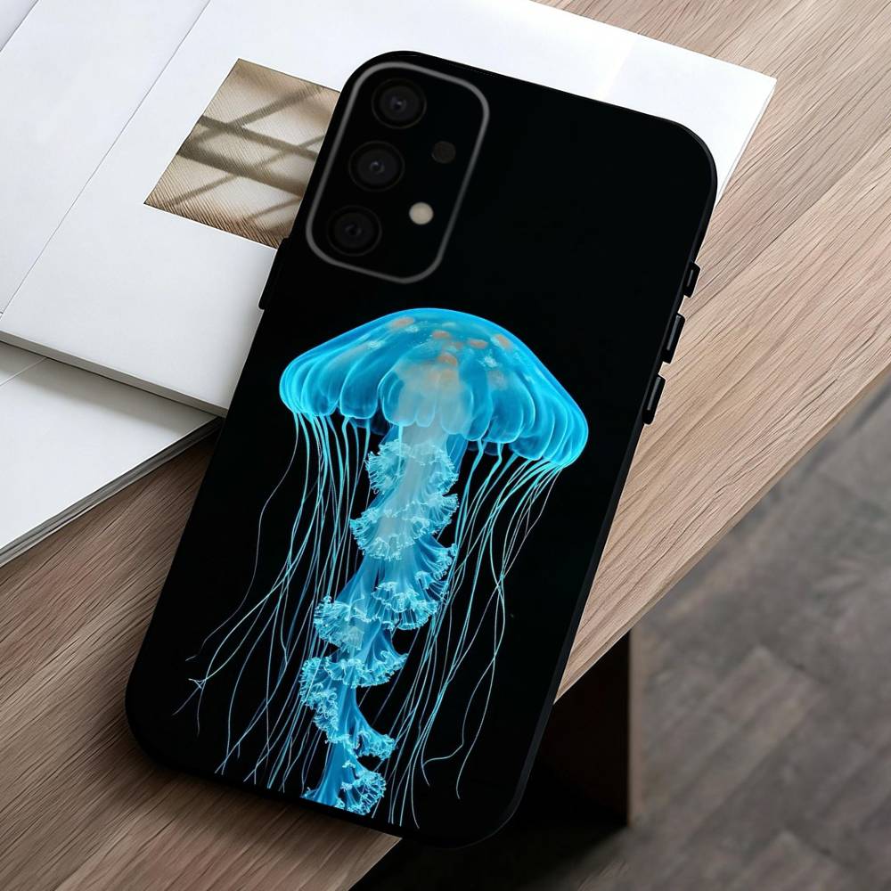 Pink Jellyfish Tear  Phone Case For Samsung Galaxy A73,A72,A71,A70,A53,A52,A51,Others Soft Black Cover