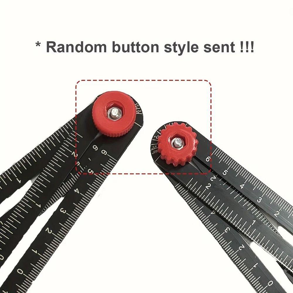 1Pcs 6/9/12 Folds Measuring Ruler Aluminium Alloy Locator Drill Guide  Template Tool