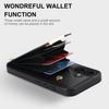For iPhone 17 Case TPU + PU Leather Hardware Decor Phone Cover with Card Holder