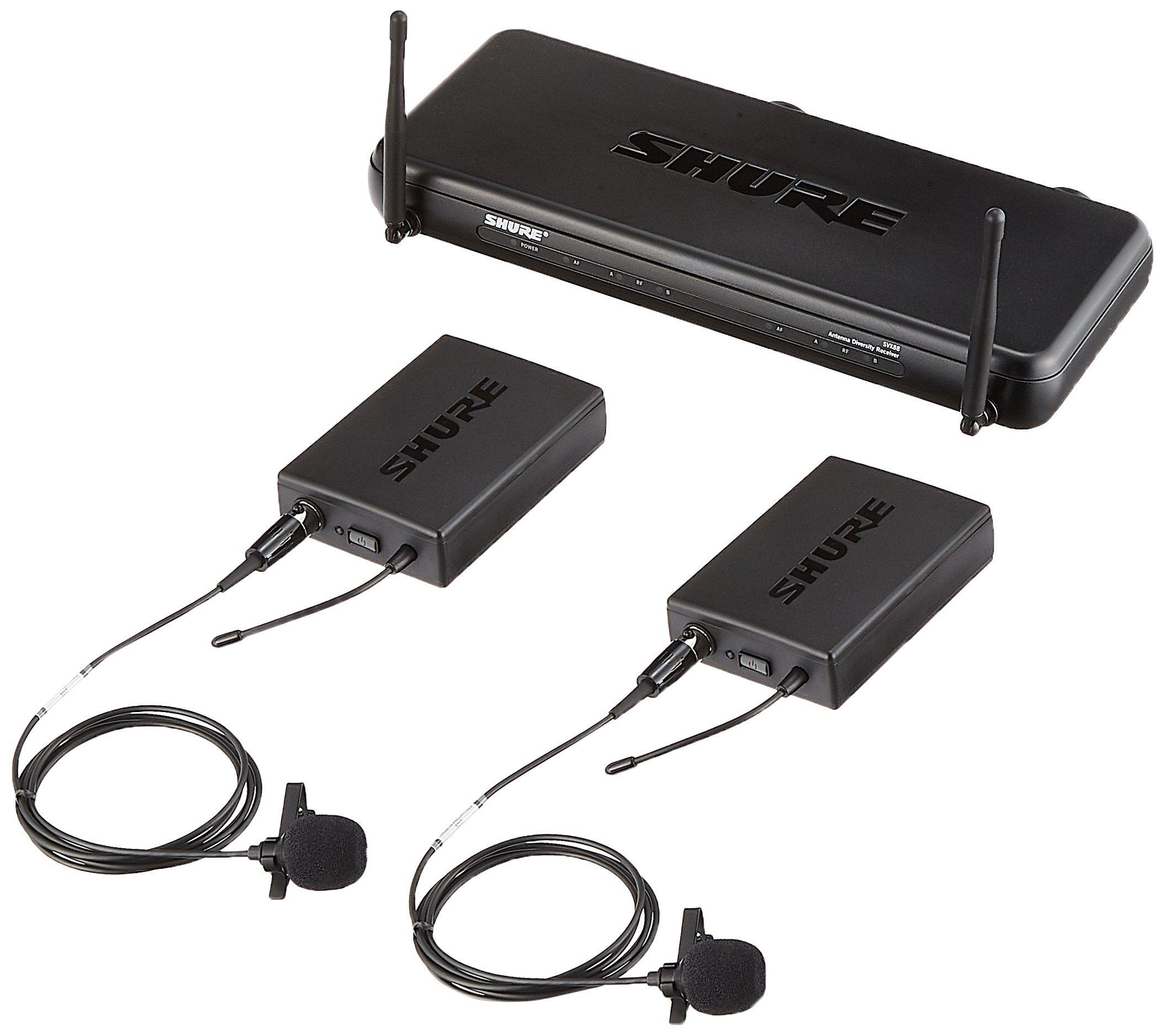 

SHURE Dual Small Lavalier Microphone Included System SVX188JCVL-JB1 []