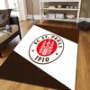 FC St. Pauli Flannel Pattern Square Carpet,Area Rug,Carpet Rug for Living Room Bedroom Sofa Playroom Decor,Non-slip Floor Mat