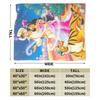 Aladdin Jasmine Cartoon Blanket  Warm Fluffy Plush Throw Blanket For Couch Bed Decorative Flannel Bedspread Bed Cover