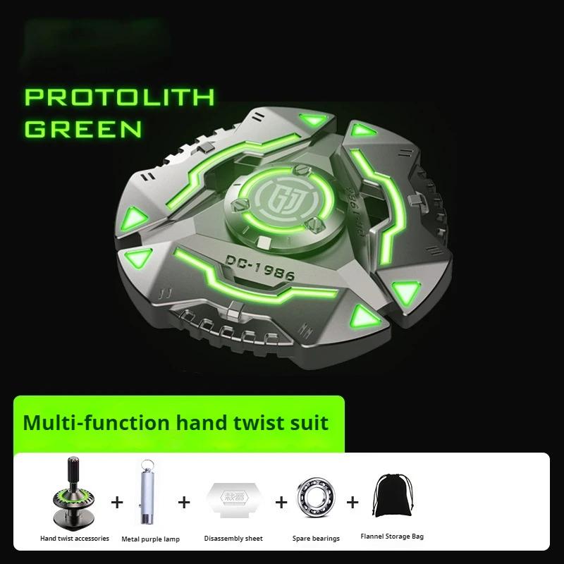 Luminous Fidget Spinner Metal Magnetic Push Coin Edc Relieve Stress Relief Toy Glowing Hand Spinning Top Tip Antistresse Adults