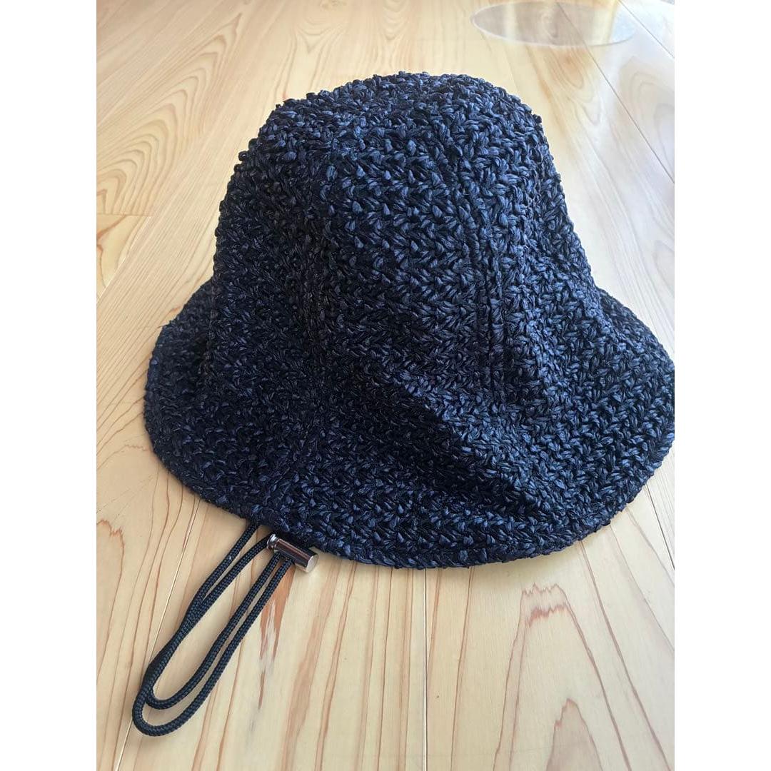 Used KIJIMA TAKAYUKI straw hat black