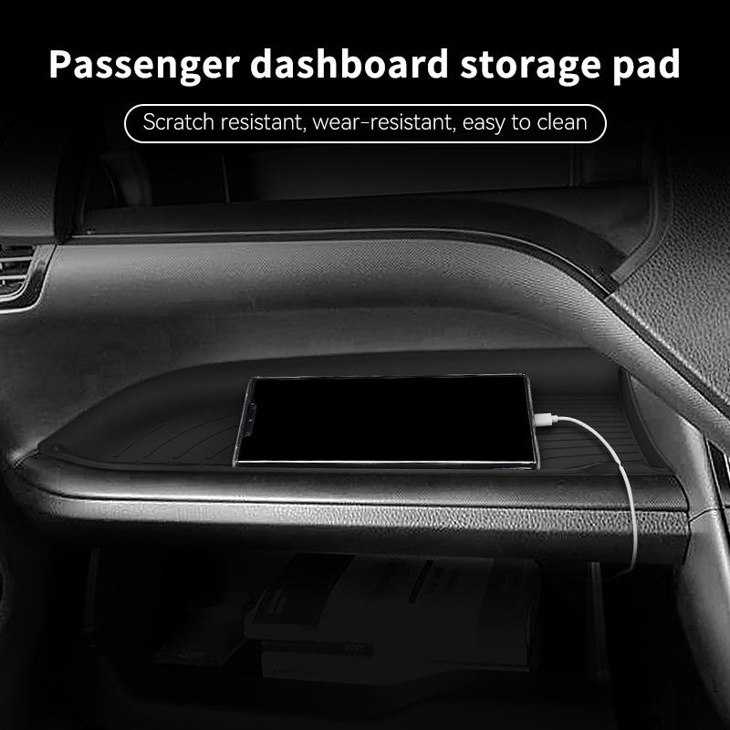 Silicone Storage Pad Compatible With For Toyota Voxy / NOAH 80 Models From 2014 to 2025 Anti Slip Shock-Absorbing Storage Tray
