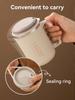 480ml 304 Stainless Steel Coffee Mug With Lid&Spoon&Straw,Insulated Coffee Cup For Student Adult Office Drinking Cup