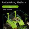 Anti-Escape Cover Turtle Basking Platform Double Ramp Aquarium Basking Platform Turtle Habitat