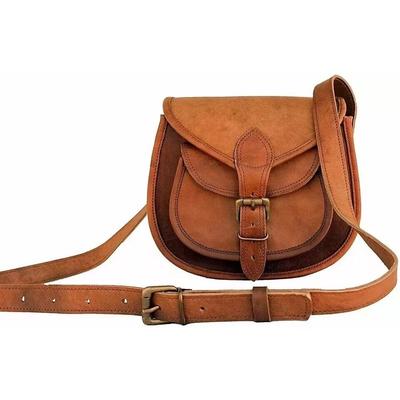 Vintage Koza Cross-body Taška Kožená Hnedá Messenger Taška cez Rameno Ručne Vyrobená Kožená Hnedá Taška