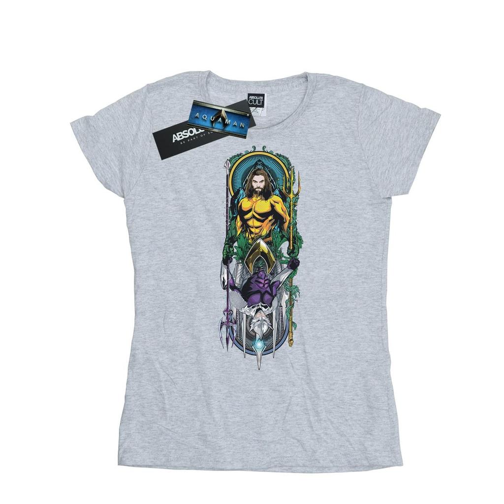 DC Comics Womens/Ladies Aquaman Ocean Master Cotton T-Shirt