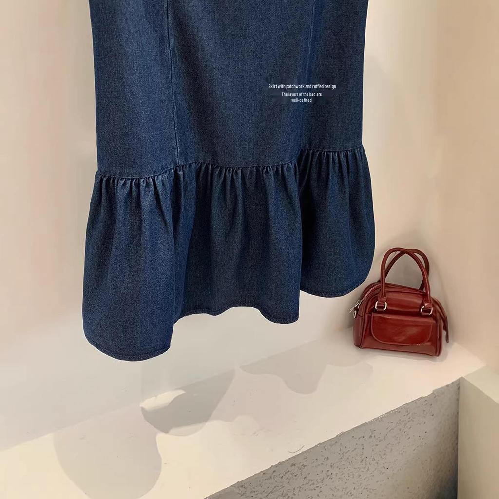 Retro Sleeveless Slimming Denim Dress - WGWE8741 Spring/Summer Collection