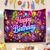 Geburtstag Happy Banner Fotografie Hintergrundtuch Kinderparty Dekorative Wandbehangtuch