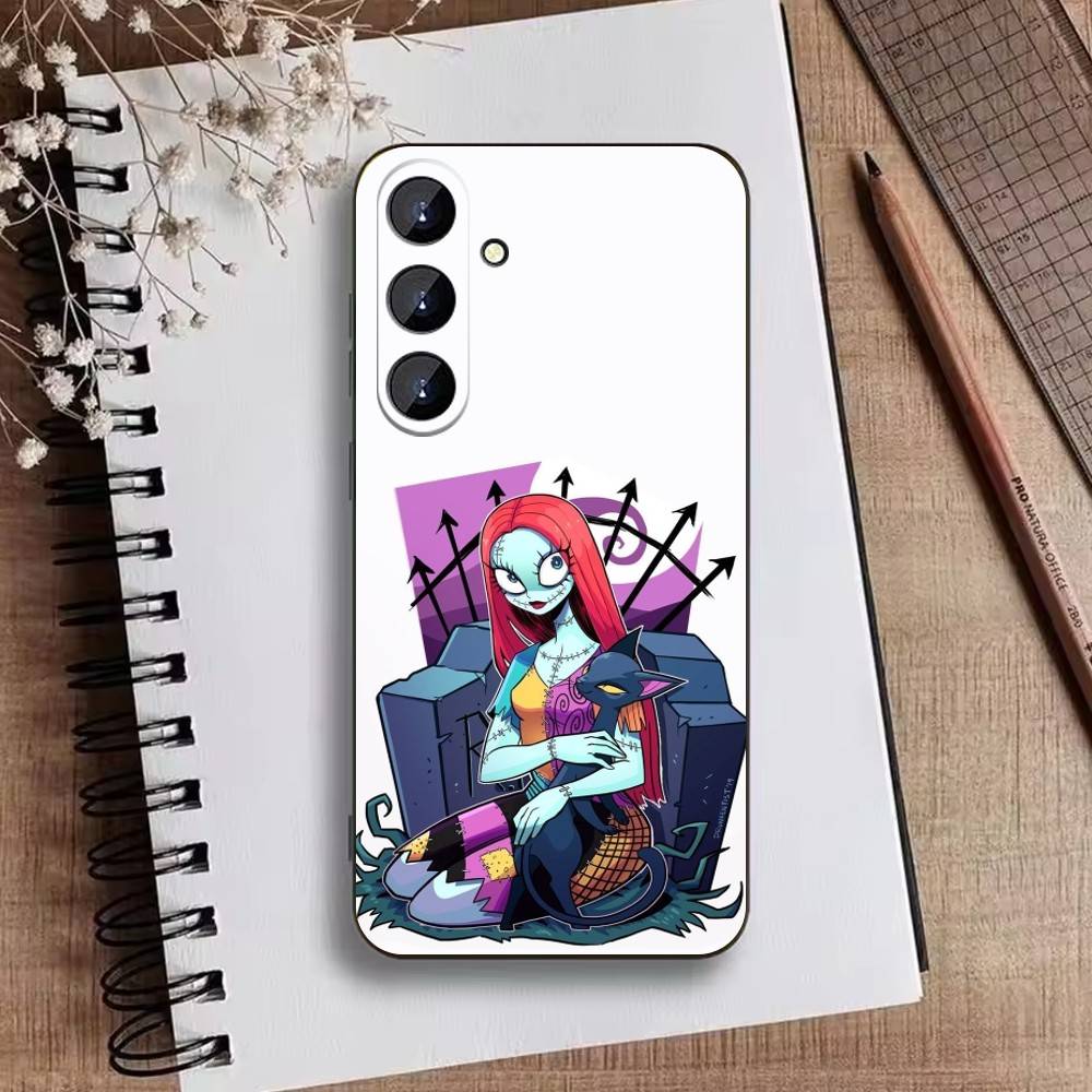 P-Nightmare Before Christmas Phone Case For Samsung Galaxy A73,21,22,32,71,53,52,51,80,5G Soft Black Cover