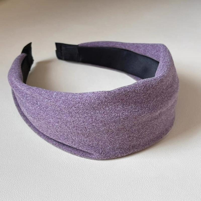 Early autumn wide-brimmed headband for women's daily hair press and face wash hairpin high-end fashionable headband hair accessory