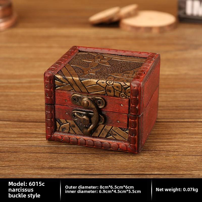 Vintage Schmuckkästchen aus Holz im chinesischen Stil, Aufbewahrungsbox für Ringe, Broschen, Armbänder, Ohrringe, Ohrstecker, Requisiten für Fotoshootings