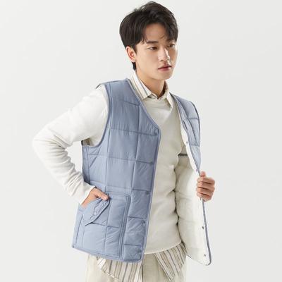Herbst Winter Plus Verdickt Daunen Baumwolle Herren Slim Kurz Warm Lammfutter Unterziehweste