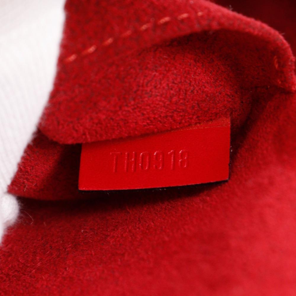 LOUIS VUITTON Sablon Handbag M52047 Red Epi Leather Women Used